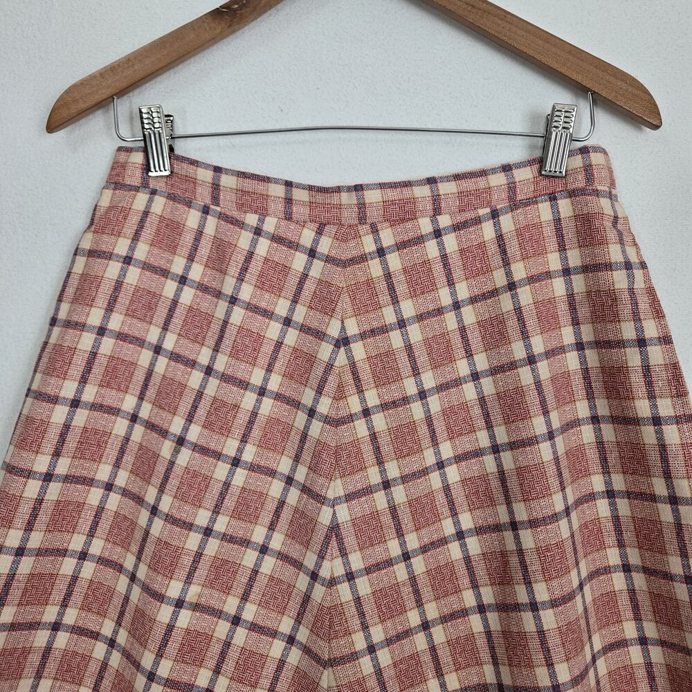Vintage Beverly Paige Plaid Maxi Skirt Sz 14* Multicolor Union Made Preppy READ - Picture 2 of 13